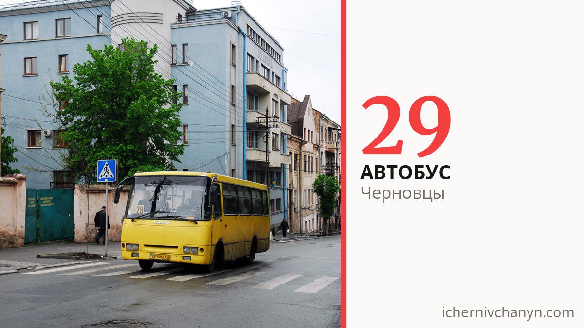 Автобус 29 в Черновцах